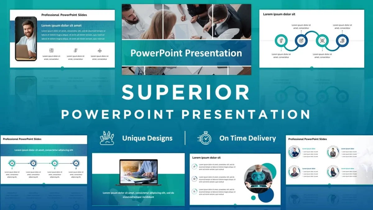 design professional and modern PowerPoint presentation