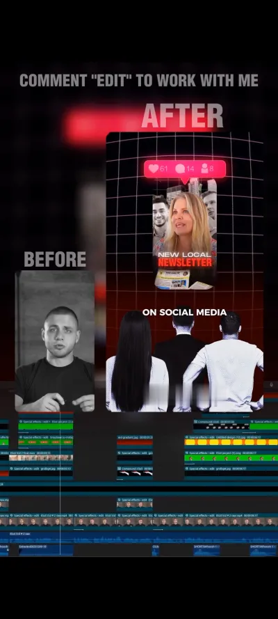 do tik tok reels/Instagram reels /youtube shorts edit